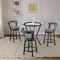 Armen Living Naomi and Bryant 4-Piece Counter Height Dining Set in Black Metal and Gray Faux Leather SETNMBYGRBL4 - alternate 8